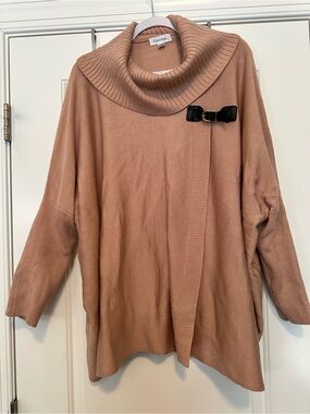 Calvin Klein Women's Soft Blush Cowl Neck Sweater